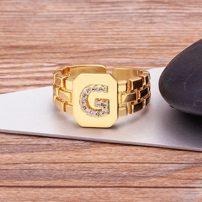 GoldenGlow A-Z Ring