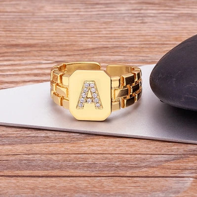 GoldenGlow A-Z Ring