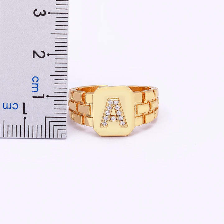 GoldenGlow A-Z Ring