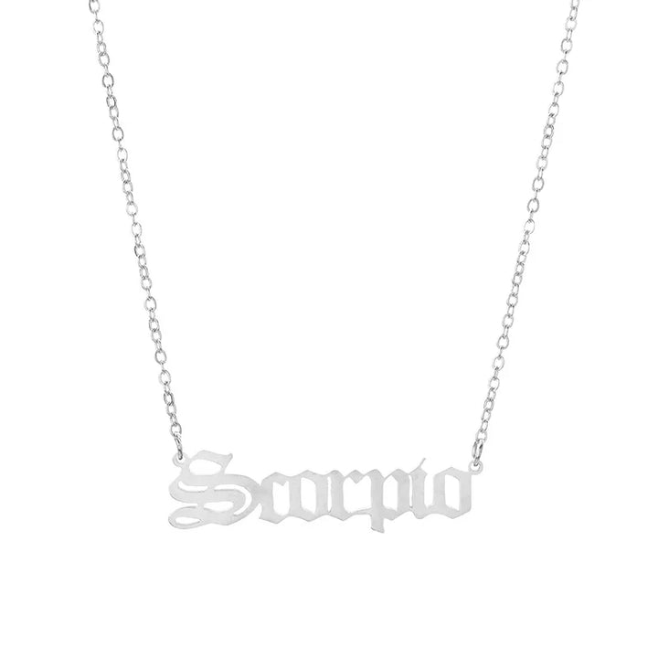 Necklace with Zodiac Signs Pendant