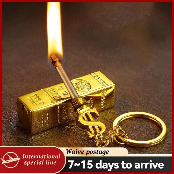 Windproof Gold Bar Shaped Lighter