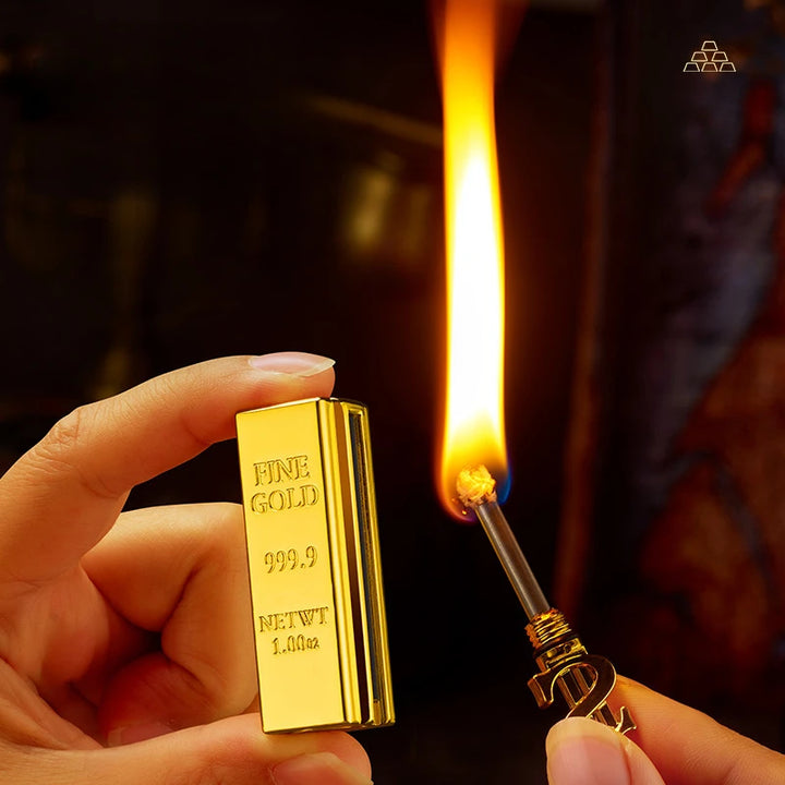 Windproof Gold Bar Shaped Lighter