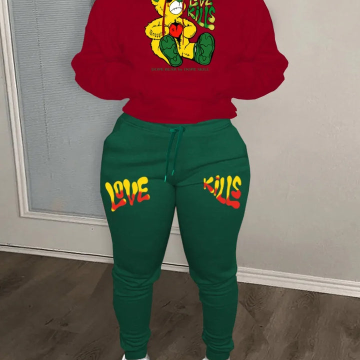 Plus Size Tracksuit Set