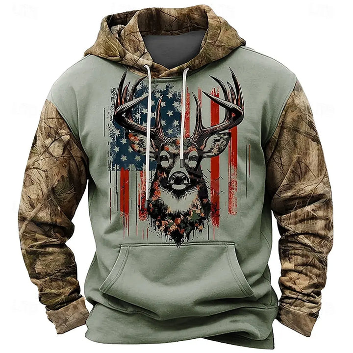 Cowboy Deer 3D Hoodie – Stylish & Comfortable Streetwear