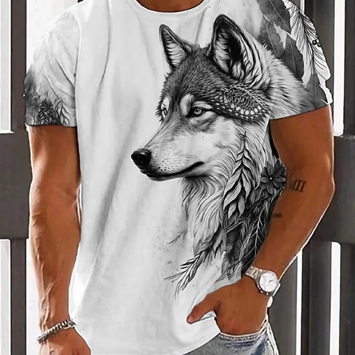 3D Casual Men's T-Shirt Comfortable Short Sleeves