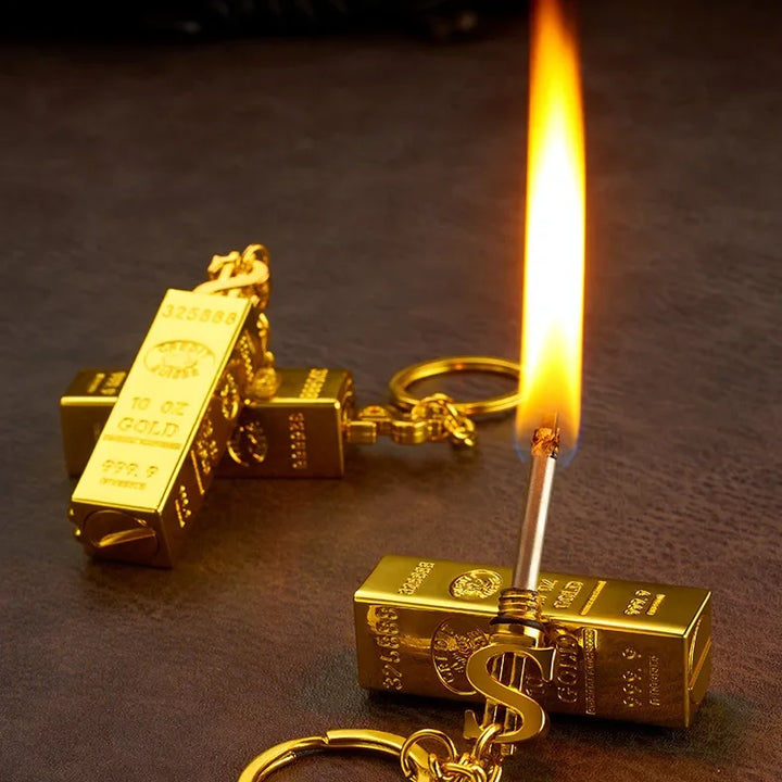 Windproof Gold Bar Shaped Lighter